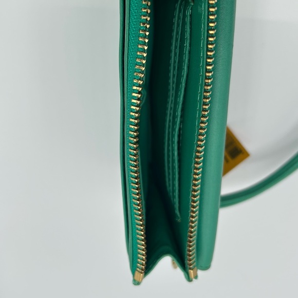 🔥🆕🔥 Tory Burch Bow Smart Phone Wristlet Viridian Green Tahitian Turq - Picture 8 of 8